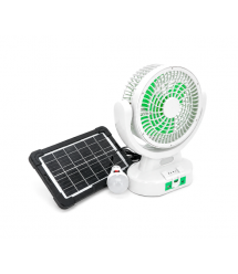 Вентилятор GDTIMES GD 8023, Solar+ вбудований акумулятор, 1*USB лампочка, Box