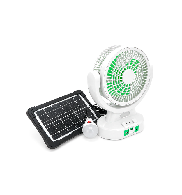 Вентилятор GDTIMES GD 8023, Solar+ вбудований акумулятор, 1*USB лампочка, Box