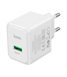 СЗУ 110-240V HOCO CS12A 1xUSB, 18W, White, Blister