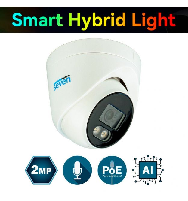 IP-видеокамера 2 Мп уличная SEVEN IP-1012PA white 2,8 мм