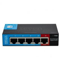 Гигабитный управляемый 5-ти портовый коммутатор SEVEN GS105