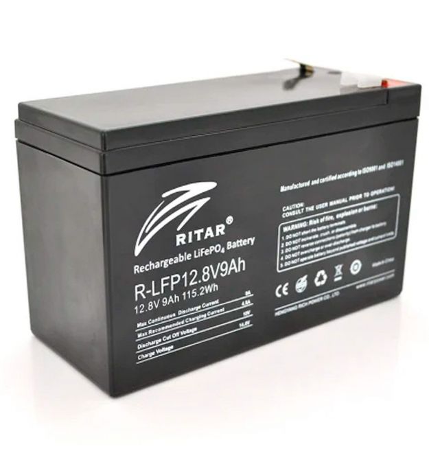 Аккумуляторная батарея Ritar LiFePO4 12.8В 9 Аг