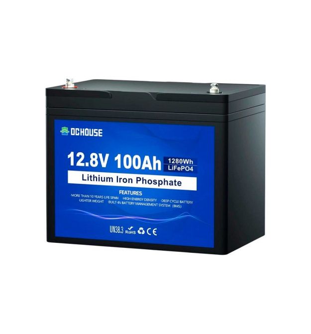 Аккумуляторная батарея LiFePO4 DC HOUSE 12.8V 100Ah Bluetooth
