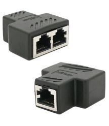 Соединитель экранированный RJ45 8P8C мама / 2x мама Q100