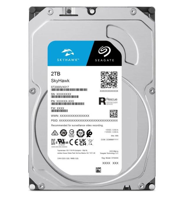 Жесткий диск внутренний Seagate SkyHawk ST2000VX017 2Тб