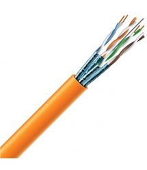 Кабель витая пара ЗЗЦМ (S-FTP медь внутренний) Cat 6A 4x2x23 AWG LSZH (к) 305 м