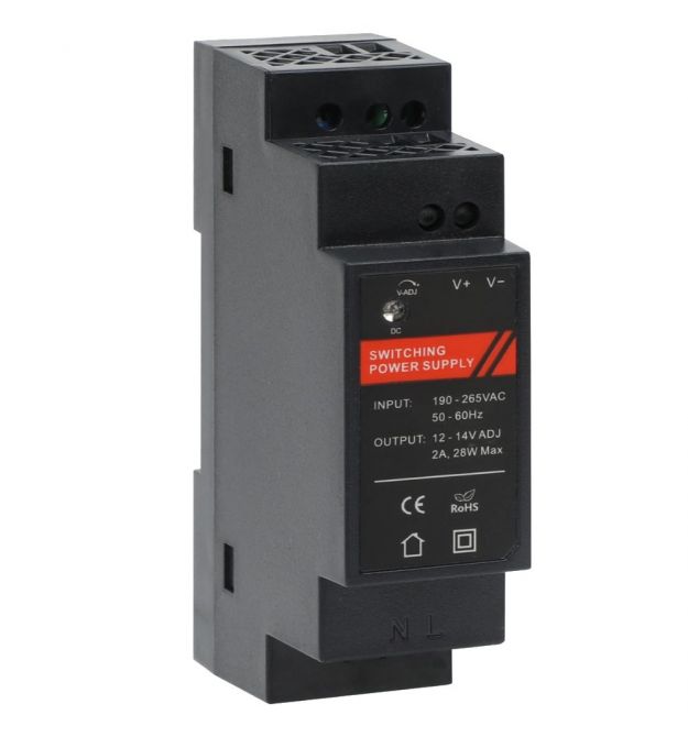 Блок питания на DIN рейке DR12024-01 12V/2A