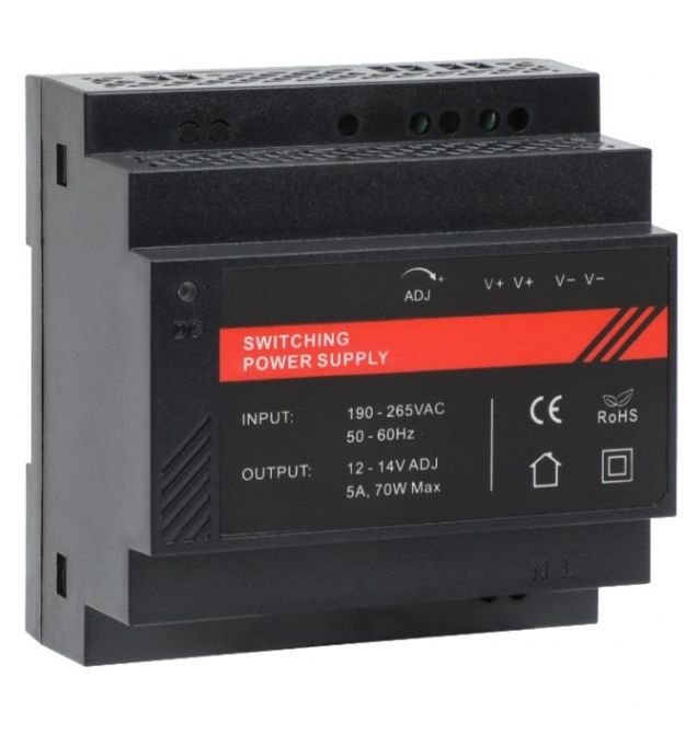 Блок питания на DIN рейке DR12060-02 12V/5A