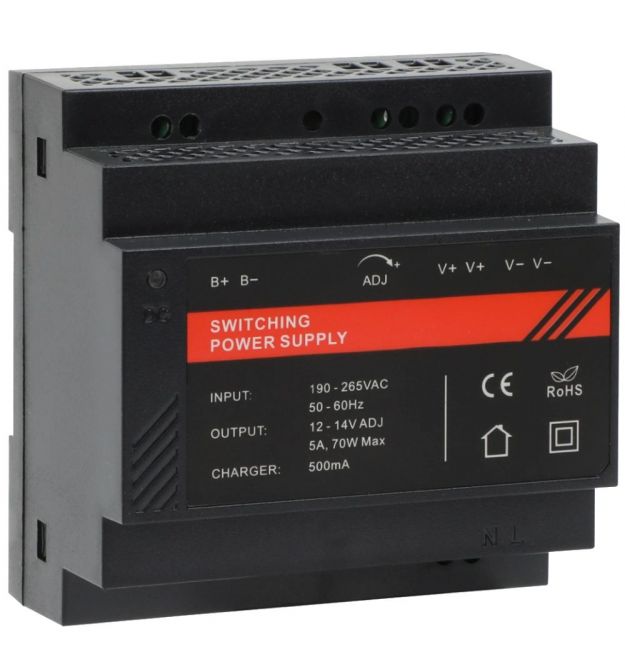 Блок питания на DIN рейке DR12060-02B 12V/5A