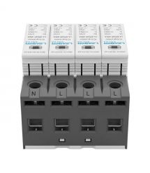 Обмежувач напруги Leader LA-SPD4P-40KA (3P+N) 275V AC під DIN-рейку