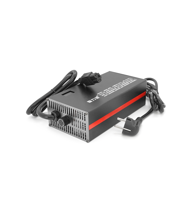Зарядний пристрій Jinyi для акумуляторів LiFePo4 48V(58,4V),16S,20A штекер Triangle plug (T-tipe - IEC - C13 N+L-),з індикацією,