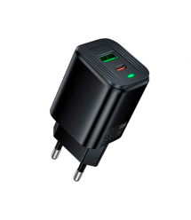 СЗУ BOROFONE BAS85A USB+Type-C, PD30W+Q3.0, Black, Box
