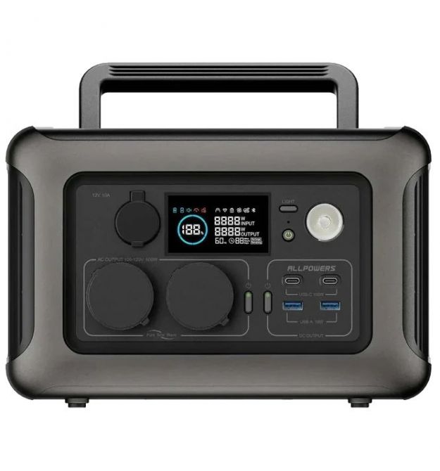 Портативная зарядная станция ALLPOWERS R600 299 Вт·ч 600 Вт