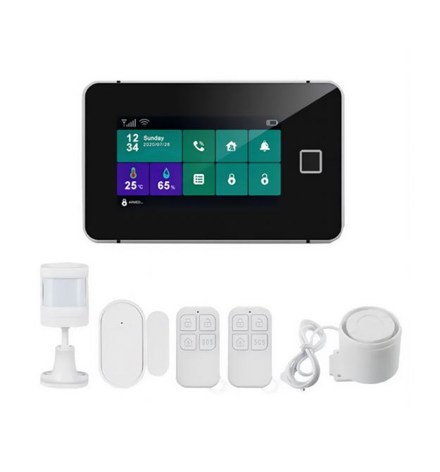 Комплект бездротової сигналізації Trinix TRX-GSM-Kit(LCD)(WiFi) з WiFi та GSM