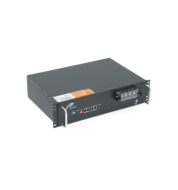 Акумуляторна батарея Ritar LiFePO4 25,6V 100Ah с Bluetooth, 2560Wh BMS100@8S для монтажу в стійку ( 522 х 240 х 219 (224) ), 23k