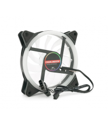 Кулер корпусний 12025 DC sleeve fan 3pin + 4pin - 120*120*25мм, 12V, 1100об - хв, Green, двосторонній