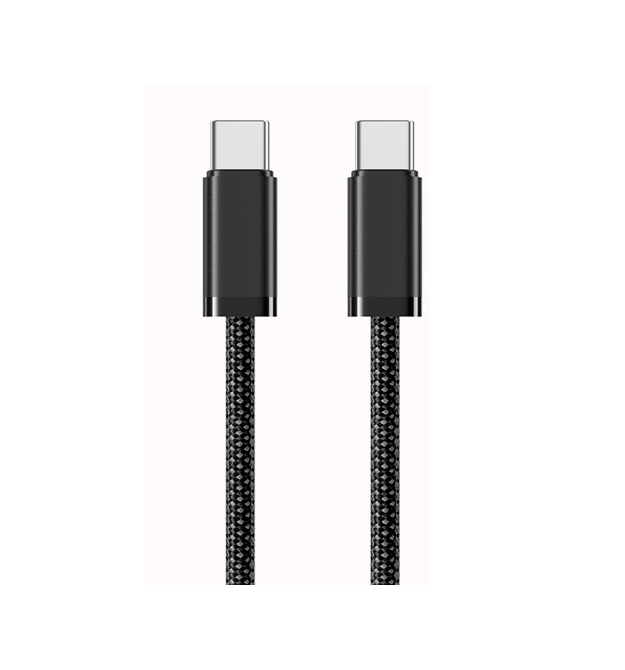 Кабель Type-C to Type-C (male to male), PD100Вт, довжина 1.0м, обплетення, Black, Box