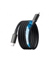 Кабель Type-C to Type-C (male to male), Підтримка SCP, QC3.0, PD до 60Вт, 480Mbps, довжина 1.0м, обплетення, Black, Box