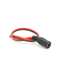 Роз&aposєм живлення DC-F (D 5,5x2,5мм) - кабель довжиною 30см, Red - Black