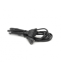 Кабель живлення 3.0m, 0.5mm, PC-184 - 2 CEE7 - 16-C7 2 pin (для побутової техніки), Black, OEM Q325