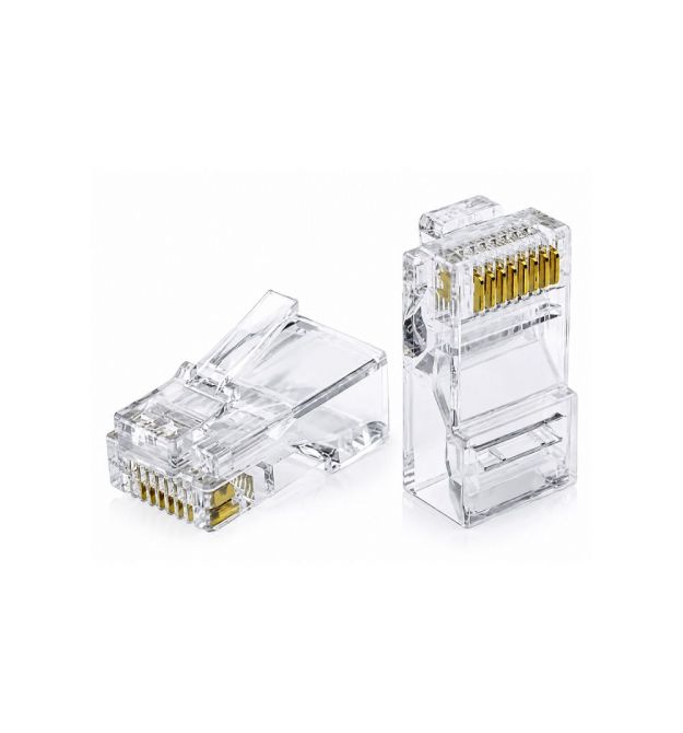 Конектор RJ45 8P8C 50 mkm 5E категорія P88U-C5E (100 шт.)