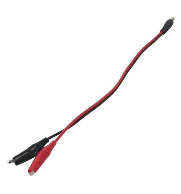 Кабель переходник DC (male) - Alligator Clip "крокодил"