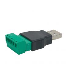 Разъем USB под зажим (male)