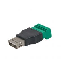 Разъем USB под зажим (female)