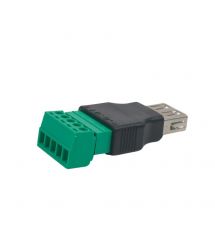 Разъем USB под зажим (female)