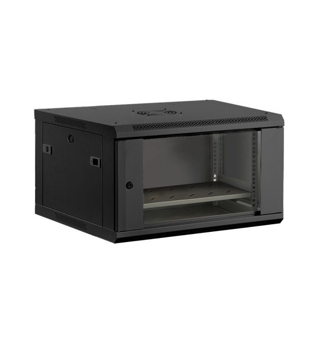 Шафа комутаційна настінна ALP-6406-B 600*450*370（6U） чорна