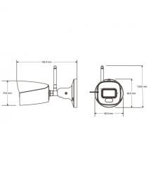 IP-відеокамера з WiFi 4Mp TVT TD-9441S4L-KT(D-WF-AW2) White f-2.8mm, ІЧ+LED-підсвічування, з мікрофоном