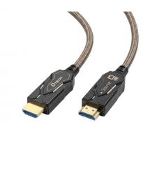 Кабель оптичний армований HDMI 2.1 50m Dtech DT-HF8050BK
