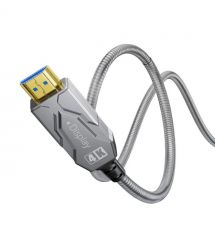 Кабель оптичний армований HDMI 2.0 60m Dtech DT-HF2060K
