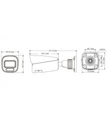 IP-відеокамера 6Mp TVT TD-9462S4-PA(D-PE-AW3) White f-2.8mm, ІЧ+LED-підсвічування, з мікрофоном