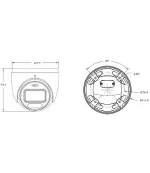 IP-відеокамера 6Mp TVT TD-9565S4-PA(D-PE-AW3) White f-2.8mm, ІЧ+LED-підсвічування, з мікрофоном
