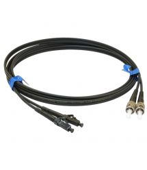 Патчкорд ST-UPC-LC-UPC MM (G50-OM3) 2м черный Simplex
