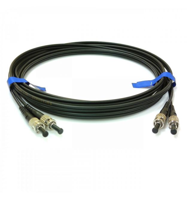 Патчкорд FC-UPC-ST-UPC MM (G50-OM3) 5м черный Duplex