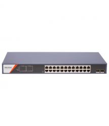 Коммутатор 24 порта управляемый Hikvision DS-3E1526P-SI-24P2F