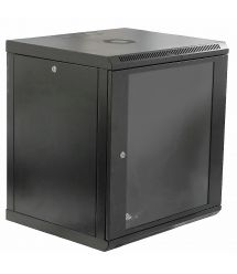 Шафа 19" 12U, 600x500x640мм (Ш*Г*В), економ, акрилове скло, чорна