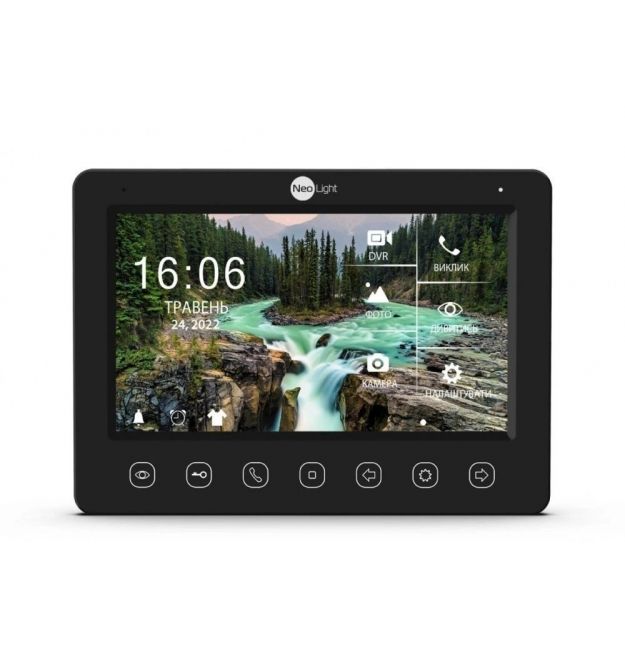 Відеодомофон 7" NeoLight KAPPA+ HD WF Black з детектором руху і записом відео