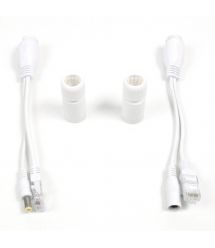 Passive PoE перехідник IP+DC - Extender over UTP, Waterproof (вологозахищений) Black