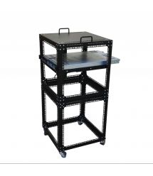 Стійка-кронштейн Cube3 19" 9U 550х550х550 мм, посилена, чорна, CMS