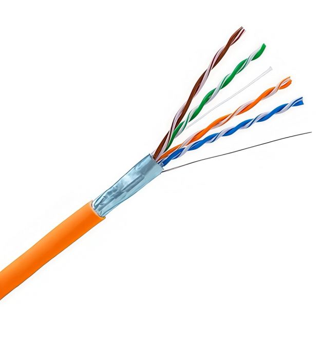Кабель F-UTP кат. 5E, 24AWG, обол. LS0H(B2ca), 305 м, оранжевый