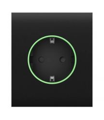 Центральная панель для встроенной розетки Ajax СenterCover (smart) [type F] Black