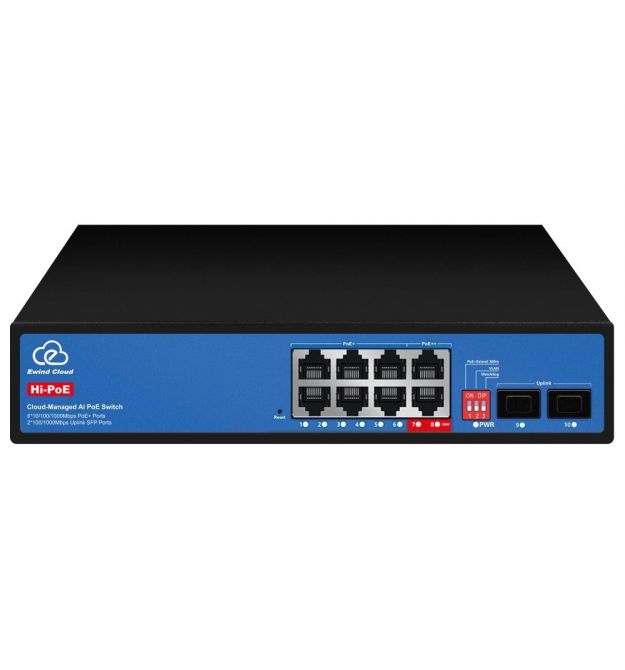 Коммутатор 10 портов управляемый Ewind EW-ES3010FGSH-AP AI PoE