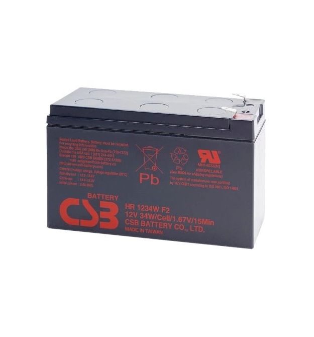 Аккумуляторная батарея CSB HR1234WF2 12В 9А•ч