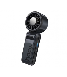 Портативний ручний вентилятор HOCO HX604, 10W, R60мм, 3 режими, вбудований акумулятор 3000mAh, USB кабель, Dark Blue, Box