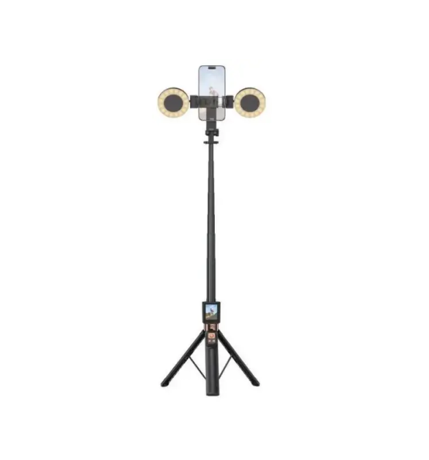 Штатив для Selfie, XO SS23 Smart Screen Projection Bluetooth Selfie Stick - Camera Aid (with 2 Fill Lights)