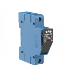 Корпус під плавкий запобіжник YROPV-32B DC FUSE 32A 1000V, на DIN-рейку, під запобіжник 10*38mm, синій