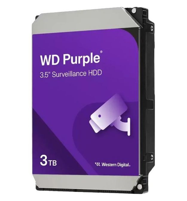 Жесткий диск Western Digital Purple Surveillance 3TB 5400rpm 128MB (WD34PURZ)